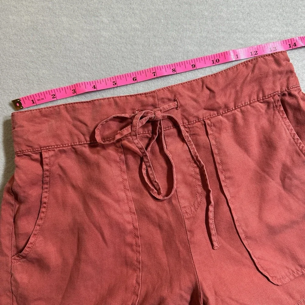 OAT New York Drawstring Shorts Womens XS Coral Elastic Waist Casual Lounge‎ NWT